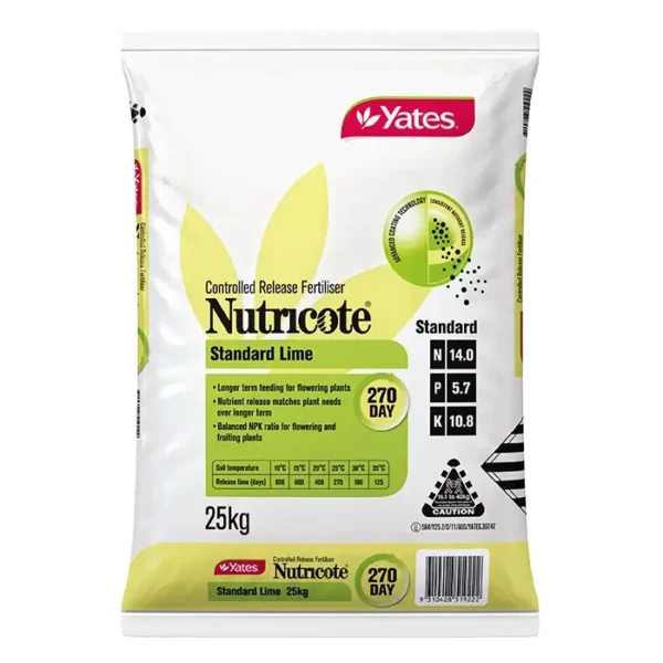 Yates Nutricote Standard Lime 270 Day – 14 : 5.7 : 10.8
